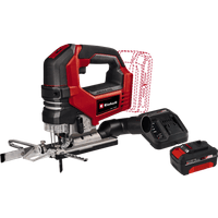 Koop met korting - Einhell TP-JS 18/135 Li BL Solo + Einhell 18 V/4.0 Ah Starter Kit - Power X-Change