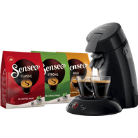 Koop met korting - Philips Senseo Original HD6553/67 Zwart + 108 koffiepads