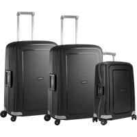 Koop met korting - Samsonite S'cure Spinner 55+69+69cm Black Kofferset