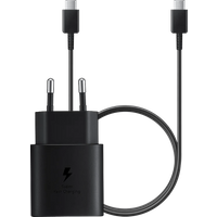 Koop met korting - Samsung Super Fast Charging Oplader 25W + Usb C Kabel 1m Kunststof Zwart